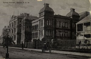 australia, NSW, SYDNEY, Hospital (1909) Postcard