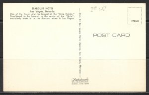 Nevada, Las Vegas - Greetings - Stardust Hotel - [NV-024]