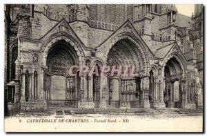 Chartres - North Gate Old Postcard