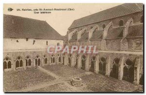 Old Postcard Noirlac near St Amand Mortrond Dear Inner Court