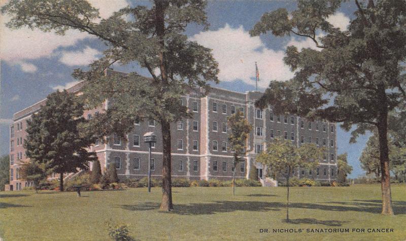 Dr. Nichols' Sanatorium For Cancer, Savannah, Missouri, Early Postcard, Unused