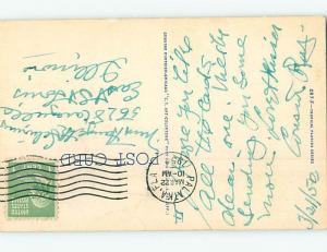Linen Black Americana postcard - state of Florida HM9565