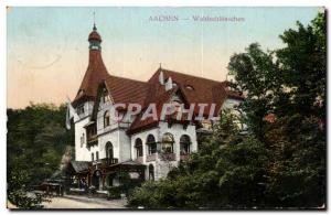 Old Postcard Aachen Waldschosschen