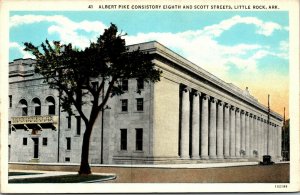 Vtg Albert Pike Consistory Eighth Scott Street Little Rock Arkansas AR Postcard