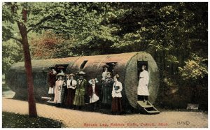 Spruce Log Palmer Park Detroit Michigan 1912 Posted Vintage Postcard