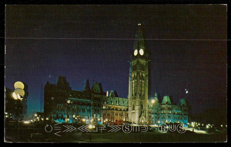 The Canadian Houses of Parliament at Night