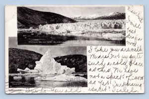 Dual View Vignette Takon Glacier Valley Alaska AK 1906 UDB Postcard P15