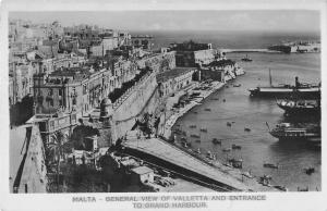 BR100356 malta general view of balletta and entrance to grand habour