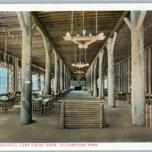 c1910s Haynes Yellowstone Park Old Faithful Inn Dining Room #24080 A-102033 A195