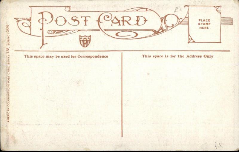 Staunch Old Men Playing Poker Bernhardt Wall c1910 Postcard jrf