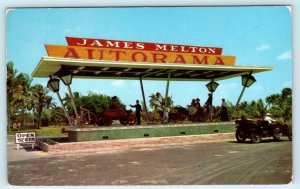 HYPOLUXO, Florida FL ~ Roadside JAMES MELTON AUTORAMA Car Museum Postcard