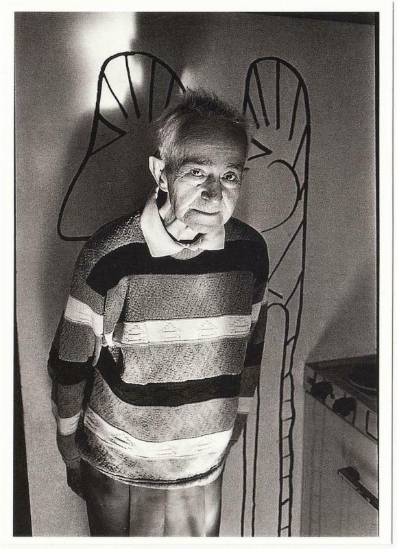 Oswald Tschirtner Outsider Artist in 1983 Modern Postcard