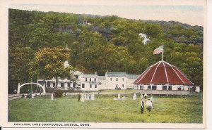 Bristol CT, Lake Compounce AMUSEMENT PARK, Carousel, Pavilion, Teich 1915-1930