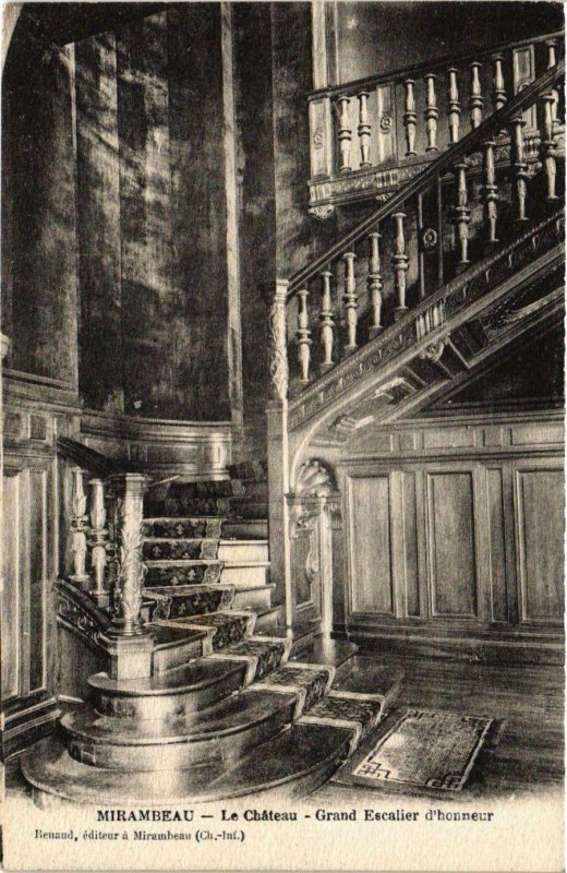 CPA MIRAMBEAU - Le Chateau - Grand Escalier d'honneur (975636)