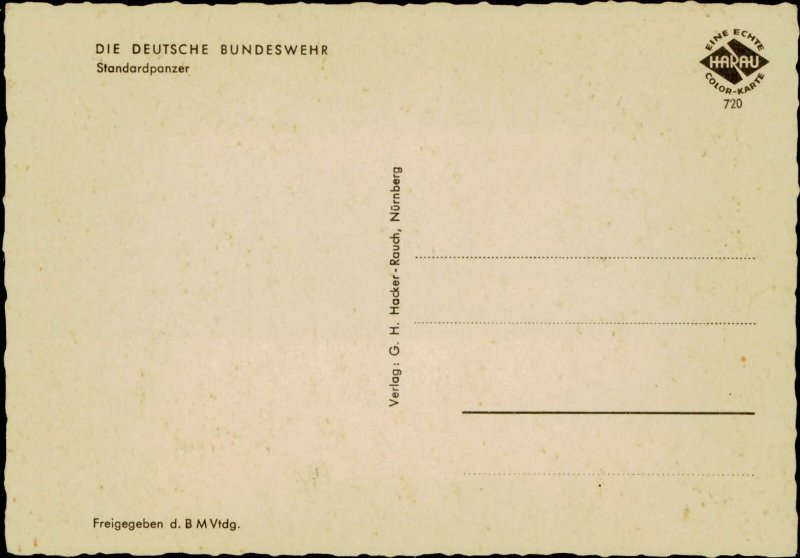 B574 West German Cold War tank destroyer Leopard 1 Postcard