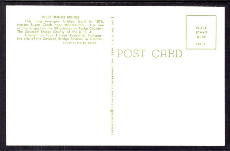 West Union Covered Bridge,Near Montezuma,IN