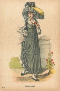 Cultures & ethnicities Switzerland ancient Swiss national folk costume postcard 