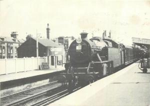 Fairburn Canterbury East train locomotive postcard