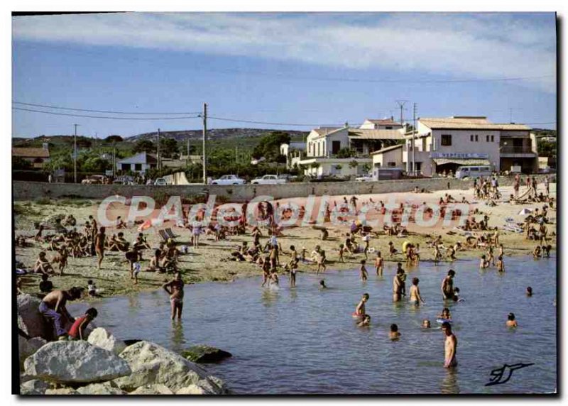 Old Postcard Carry Le Rouet Camping La Plage Du Soleil