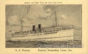 S.S. Boston Eastern Steamship Lines, Inc Unused 