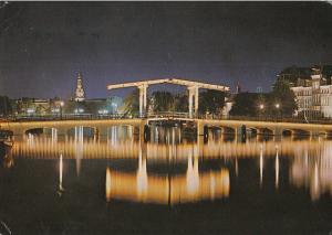 Netherlands Amsterdam skinny bridge over the Amstel