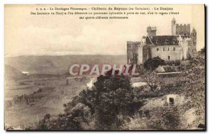 Old Postcard Chateau de Beynao Le Donjon