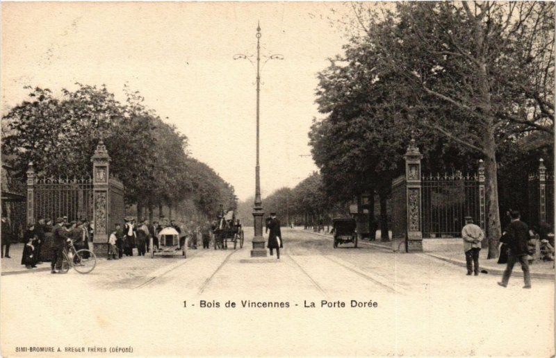 CPA Paris 12e Bois de Vincennes La Porte Dorée (478973) 