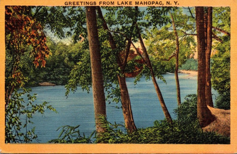 New York Greetings From Lake Mahopac 1942