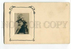 270801 ART NOUVEAU Lina CAVALIERI Italian OPERA vintage PHOTO