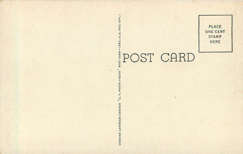 c1940 Printed Postcard; New High School, Sullivan IN Unposted
