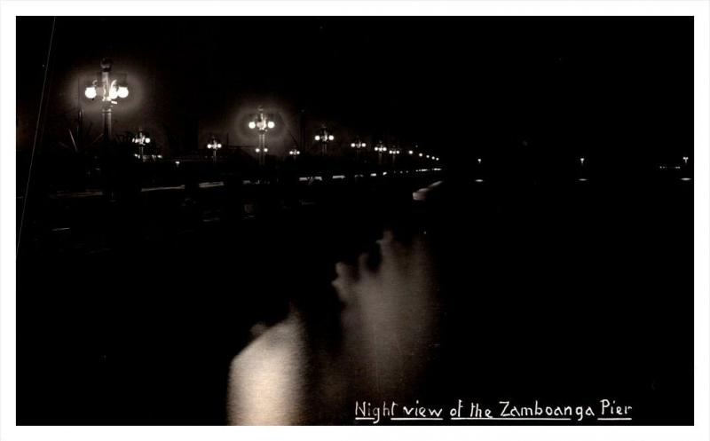 Philippins Zamboongo Night View of Pier RPC