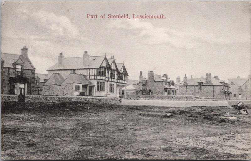 Part of Stotfield Hotel Lossiemouth Scotland UK c1908 Antique Postcard D41