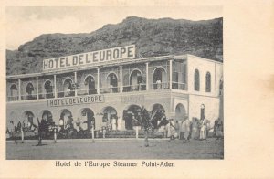 LPD79    Postcard: Asia Aden Yemen, Hotel de l'Europe Steamer Point-Aden