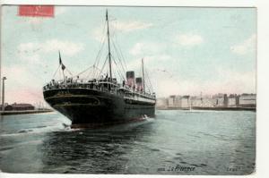 SHIP   LA PROVENCE  1907 postcard