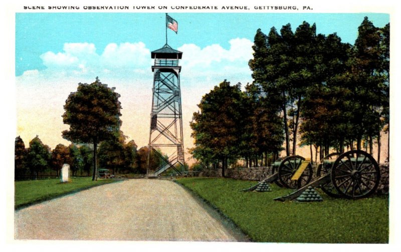 Pennsylvania  Gettysburg Observation tower on Confederate Avenue