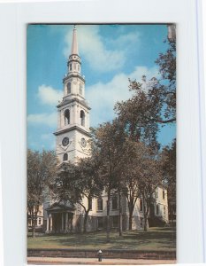 Postcard First Baptist Church, Providence, Rhode Island