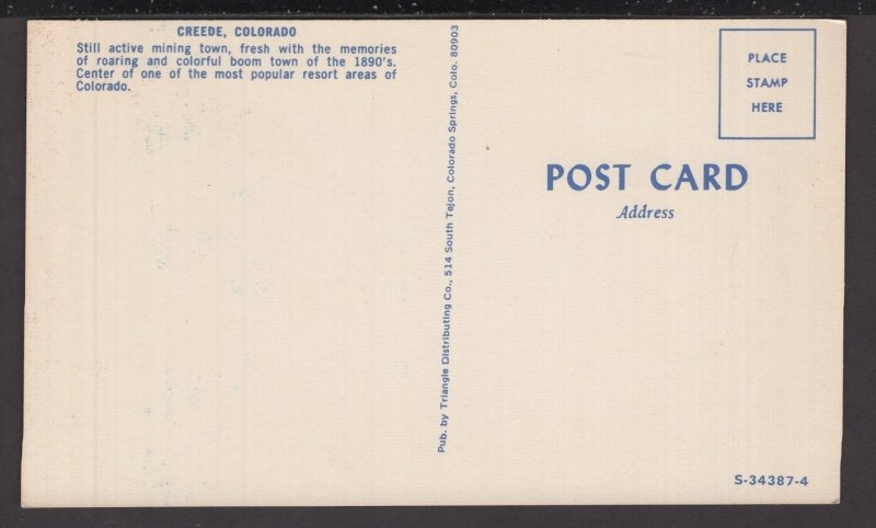 Colorado Creede - Still active mining town, boom town of the 1890's Chrome