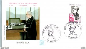 FDC France Edouard Belin Vesoul 1972