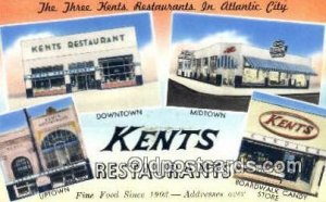 At lantic City, NJ USA Kents Restaurants Road Side Unused 