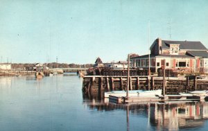 Vintage Postcard A Typical Harbor Scene Kennebunkport Maine Bromley & Company