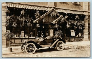 Postcard OR Portland The Hazelwood Restaurant c1920 Car RPPC Real Photo U13