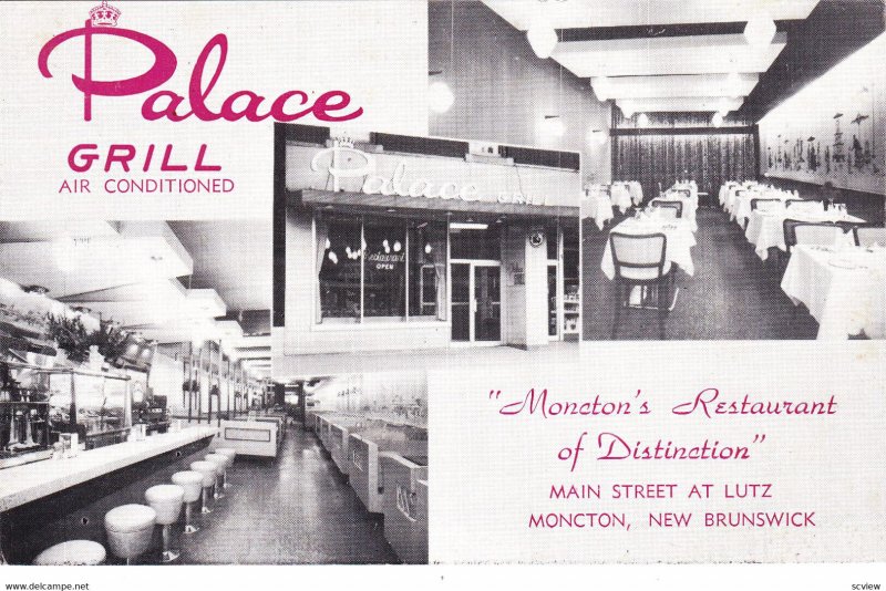 MONCTON , New Brunswick, Canada, 1930s-50s; Palace Grill Restaurant