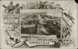 Townsville Australia Birdseye View c1910 Real Photo Postcard #2