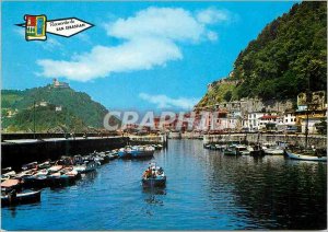 Postcard Modern San sebastian harbor