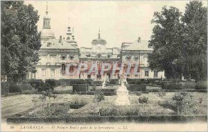 Old Postcard La Granja El Palacio Real y patio of the horseshoe