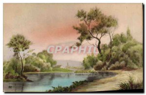 Old Post Card Landscape