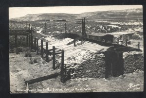 RPPC POINT OF ROCKS WEST VIRGINIA RUINS OF PONY EXPRESS REAL PHOTO POSTCARD