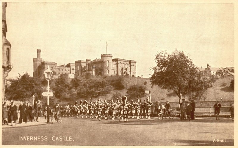 Vintage Postcard 1910's Inverness Castle Valentine & Sons Pub Inverness Scotland