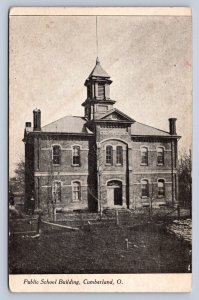 J87/ Cumberland Ohio Postcard c1910 Guernsey County Public School  1215