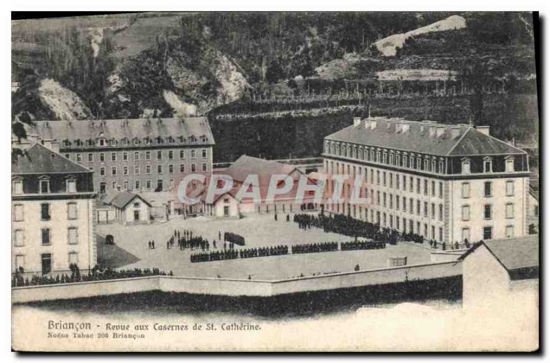 Postcard Old Barracks Briancon Reoue to St. Catherine Militaria